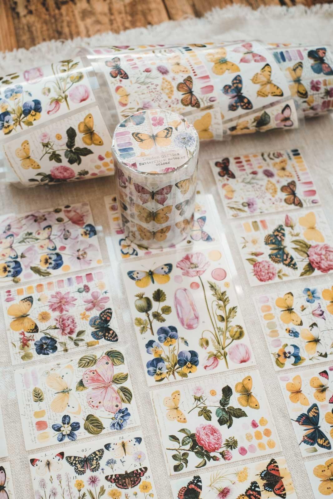 Butterflies: Notes of Colour 8cm Wide Kiss Cut Ink PET Tape — image 19