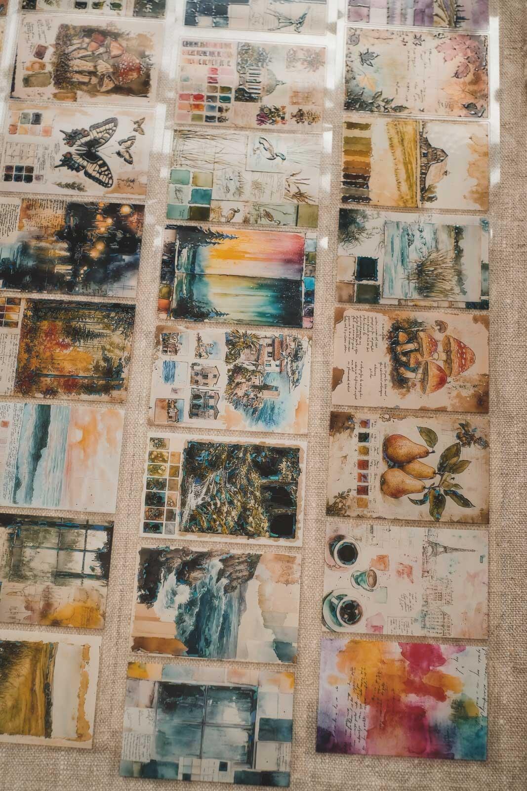 Mixed Media Travel Journal Pages 8cm Wide Holographic Kiss-Cut 3D Gloss PET Tape — image 5