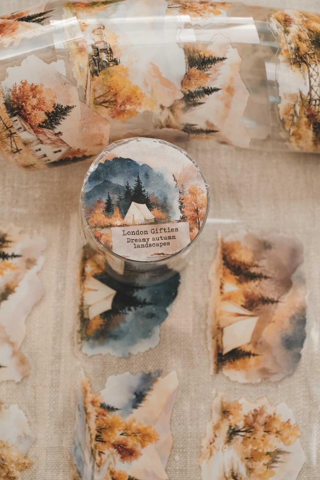 Dreamy Autumn Landscapes 6cm Wide Kiss Cut Ink PET Tape — image 15