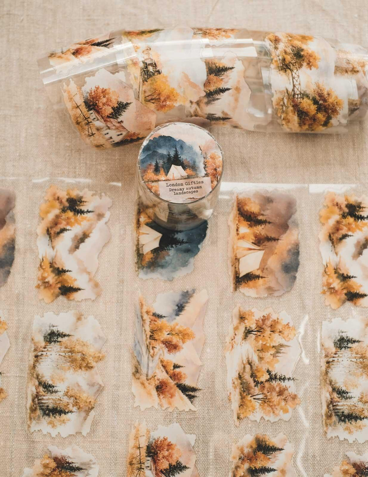 Dreamy Autumn Landscapes 6cm Wide Kiss Cut Ink PET Tape — image 16
