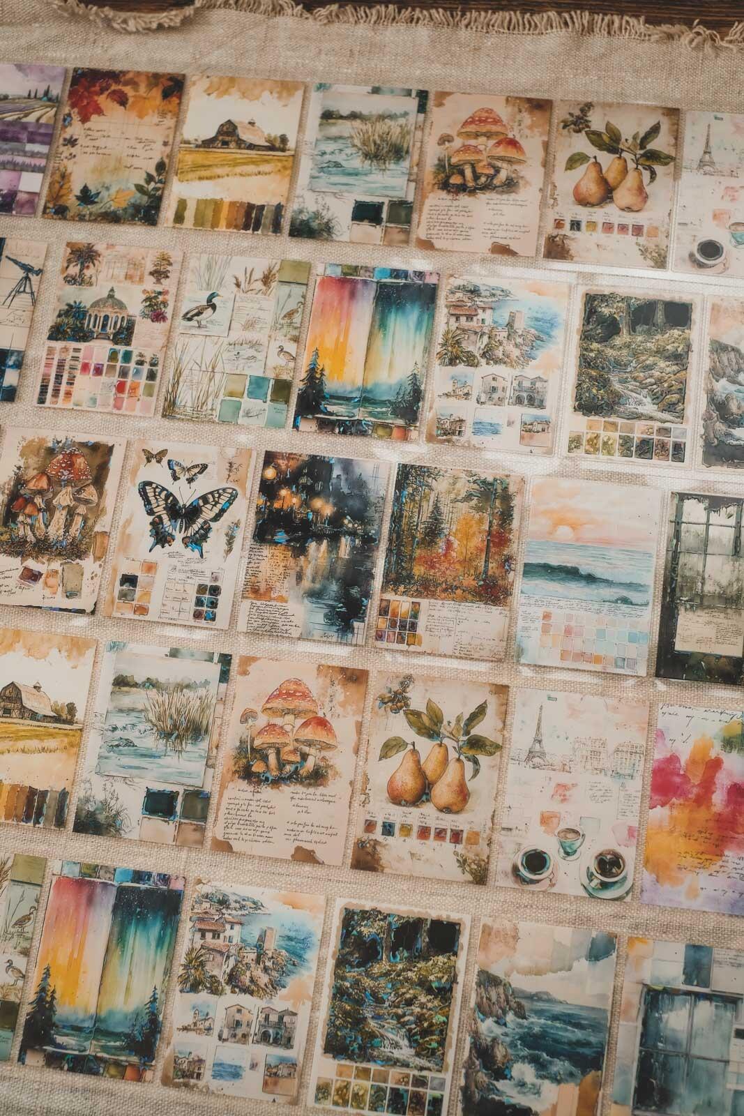 Mixed Media Travel Journal Pages 8cm Wide Holographic Kiss-Cut 3D Gloss PET Tape — image 8