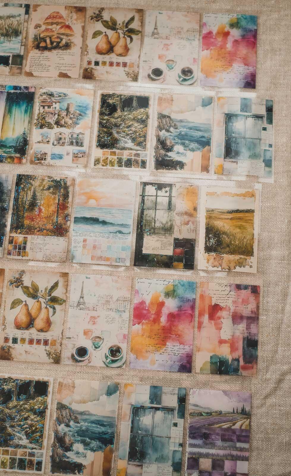 Mixed Media Travel Journal Pages 8cm Wide Holographic Kiss-Cut 3D Gloss PET Tape — image 9