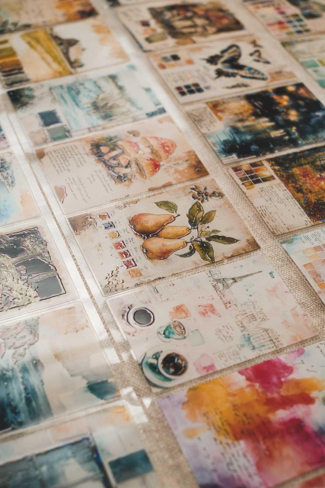 Mixed Media Travel Journal Pages 8cm Wide Holographic Kiss-Cut 3D Gloss PET Tape — image 10