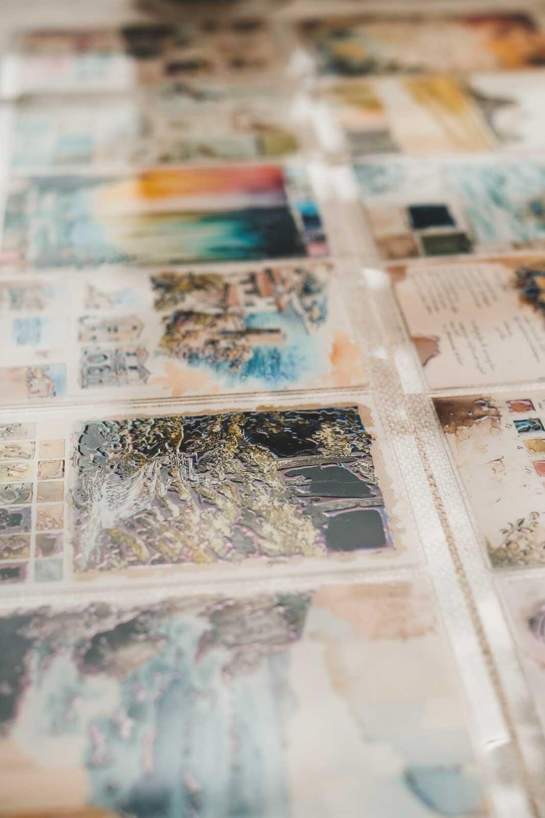 Mixed Media Travel Journal Pages 8cm Wide Holographic Kiss-Cut 3D Gloss PET Tape — image 14