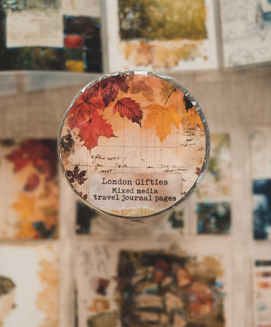 Mixed Media Travel Journal Pages 8cm Wide Holographic Kiss-Cut 3D Gloss PET Tape — image 1