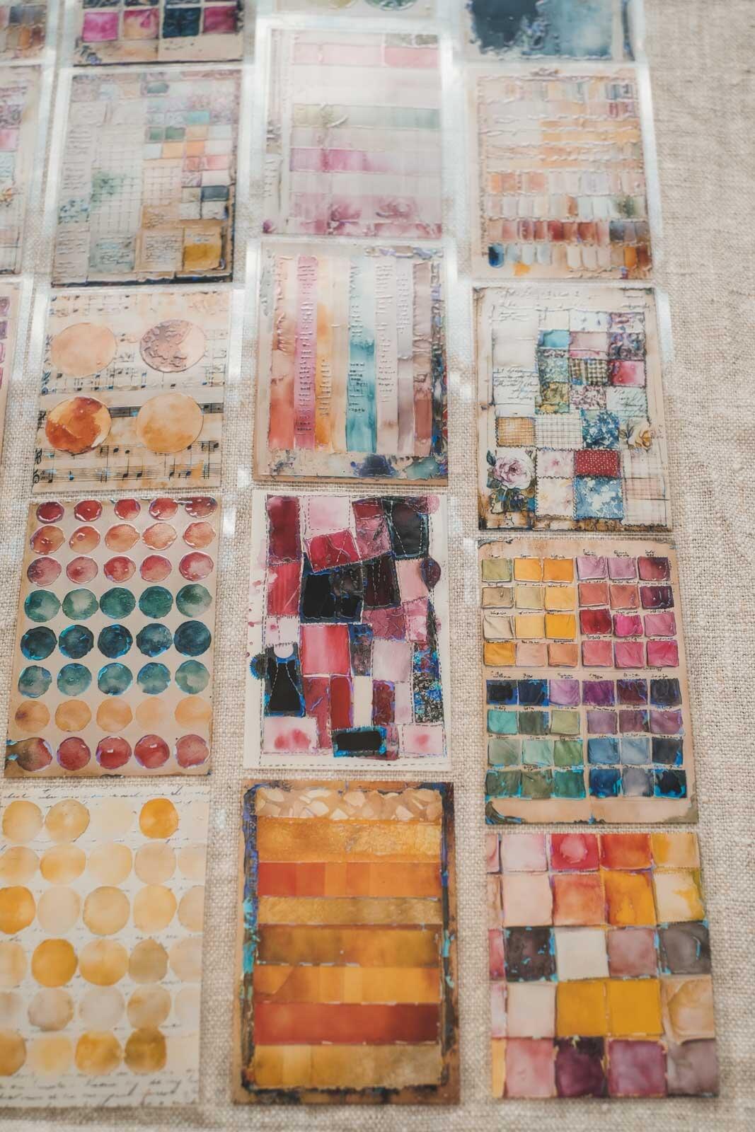 Colourful Textile Swatchbook Pages 6cm Wide Holographic Kiss-Cut 3D Gloss PET Tape — image 5