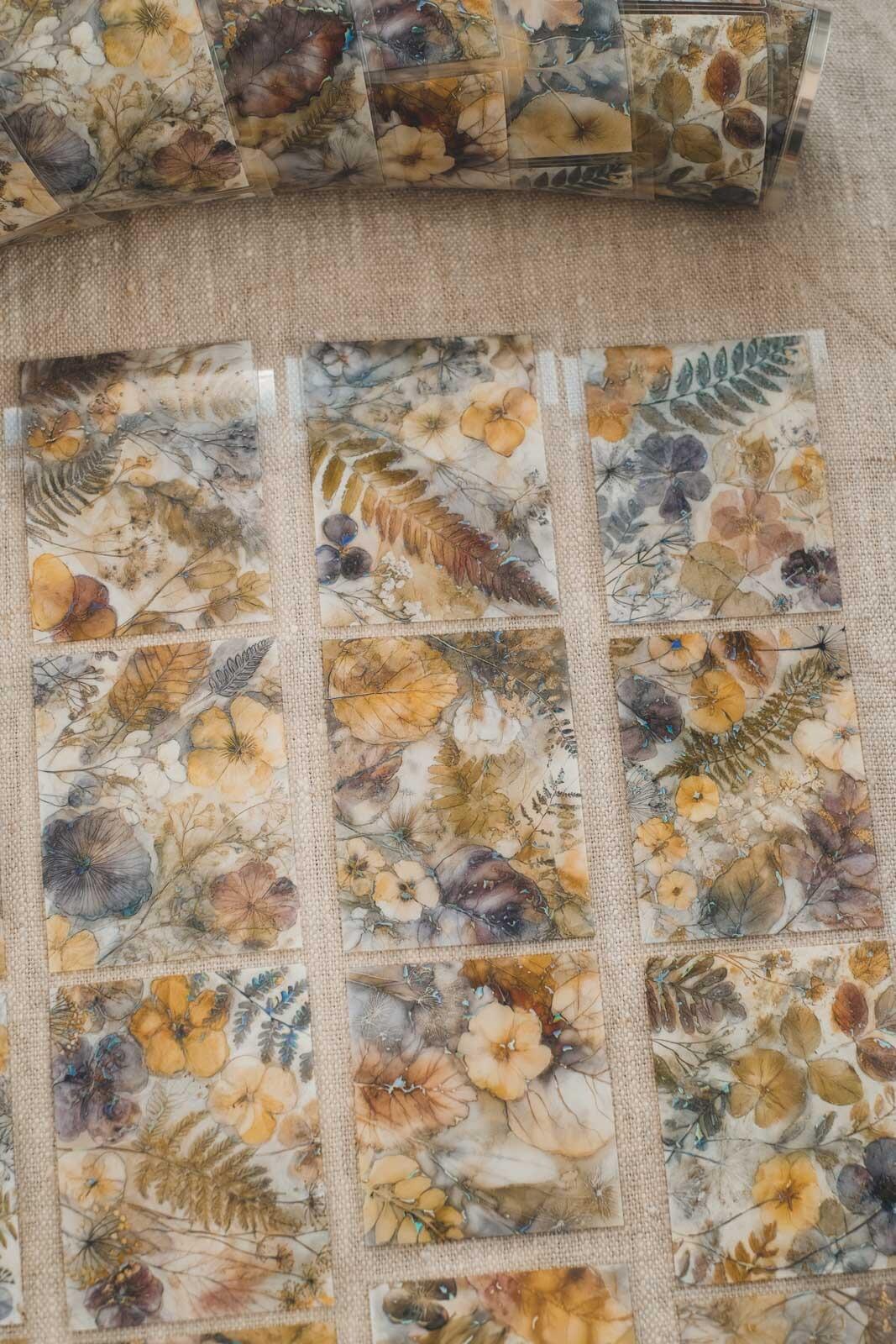 Freshly Pressed Florals & Ferns 6cm Wide Holographic Kiss-Cut 3D Gloss PET Tape — image 4
