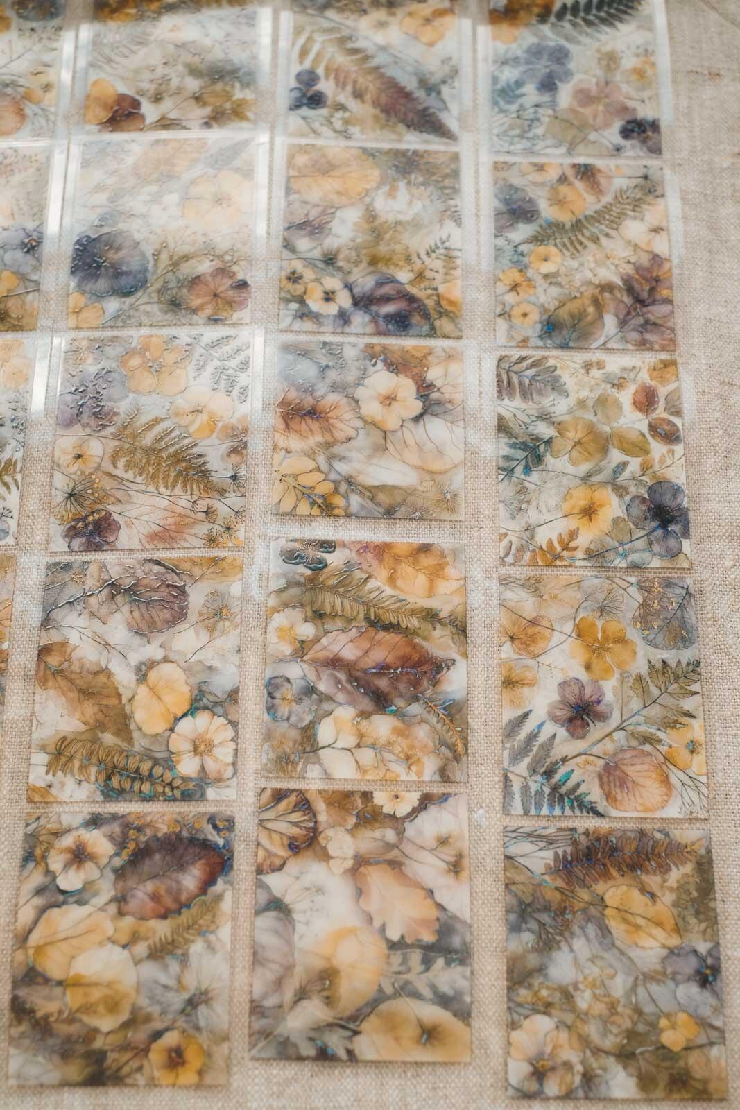 Freshly Pressed Florals & Ferns 6cm Wide Holographic Kiss-Cut 3D Gloss PET Tape — image 5