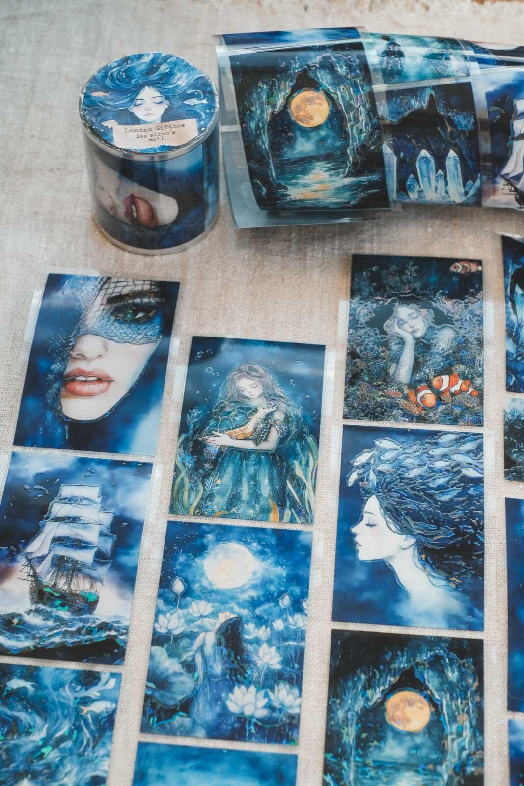 Sea Siren's Call 6cm Wide Holographic Kiss-Cut 3D Gloss PET Tape — image 16