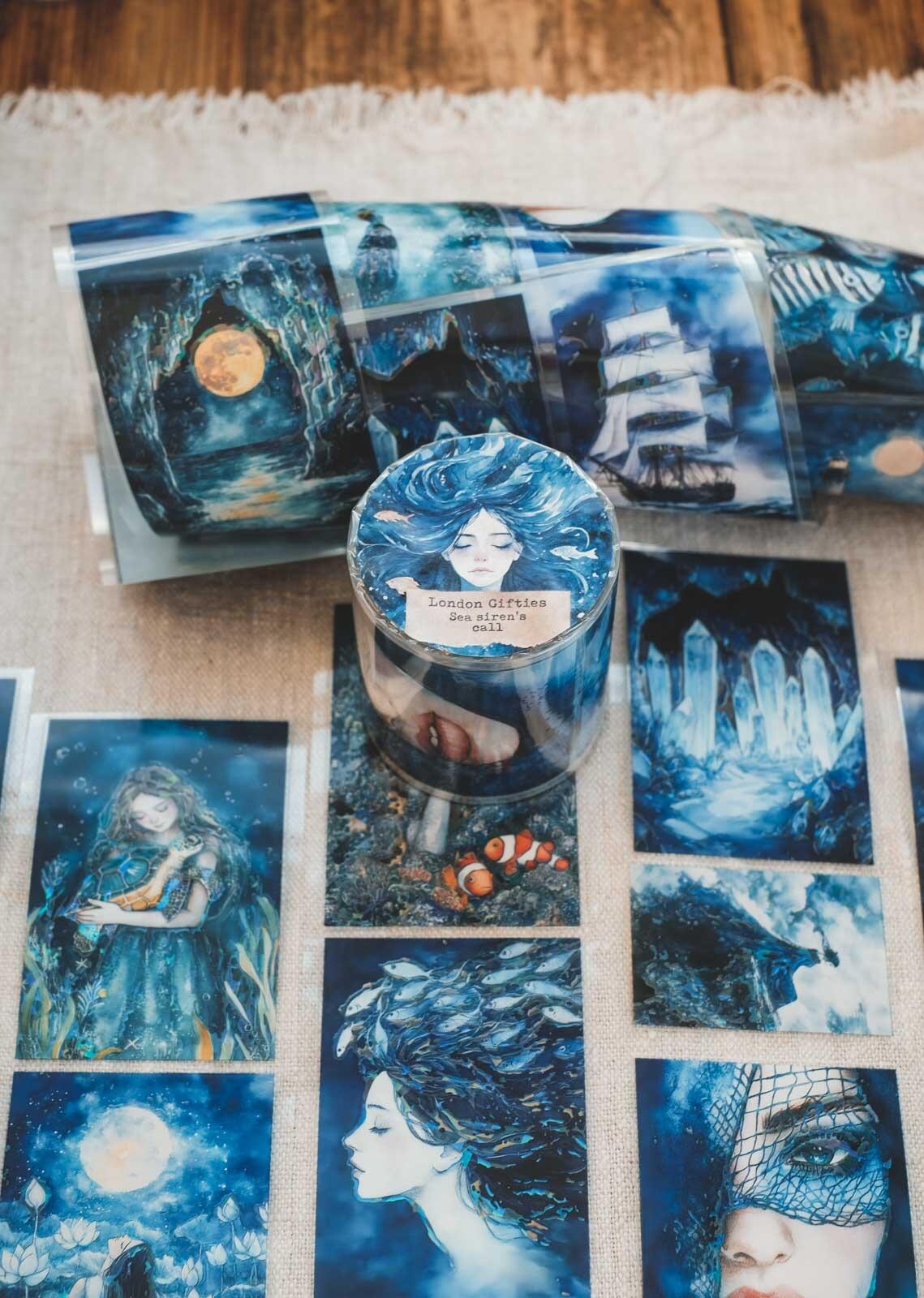 Sea Siren's Call 6cm Wide Holographic Kiss-Cut 3D Gloss PET Tape — image 18