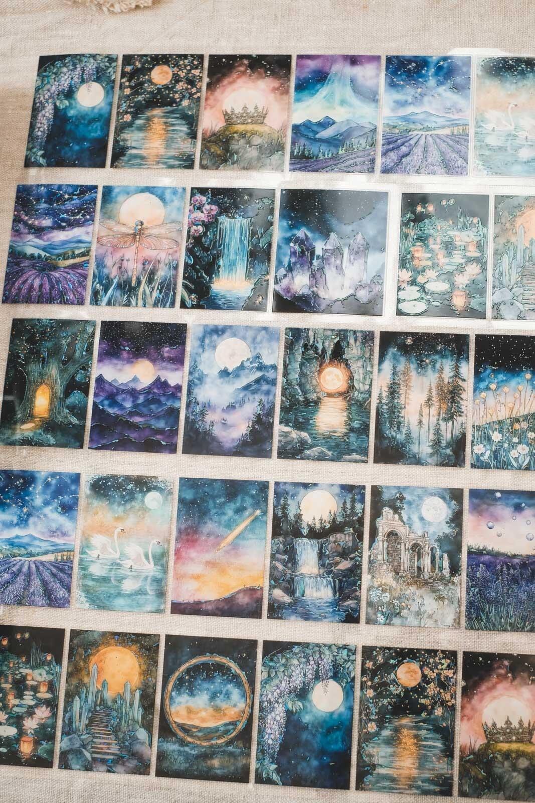 Magical Moonlit Forest Tales 8cm Wide Holographic Kiss-Cut 3D Gloss PET Tape — image 6