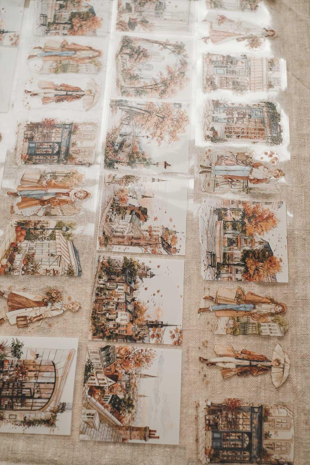 Warm Fall City Vibes 8cm Wide Kiss Cut Ink PET Tape — image 6