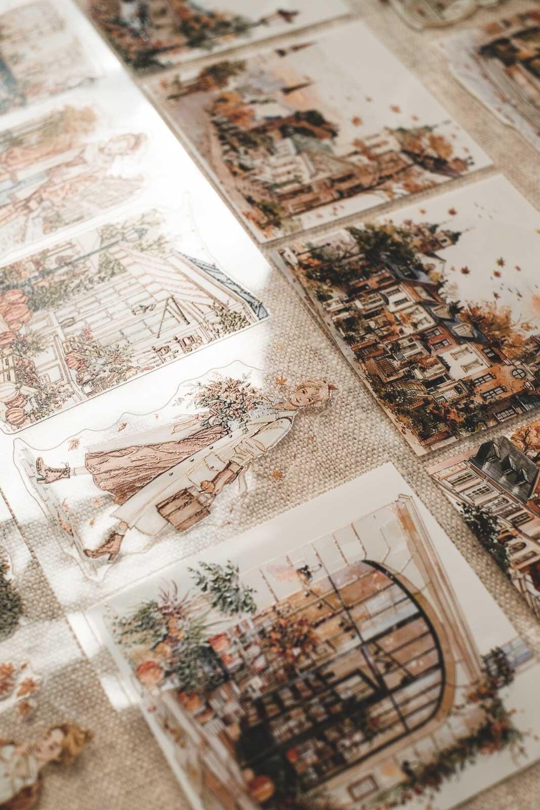 Warm Fall City Vibes 8cm Wide Kiss Cut Ink PET Tape — image 14