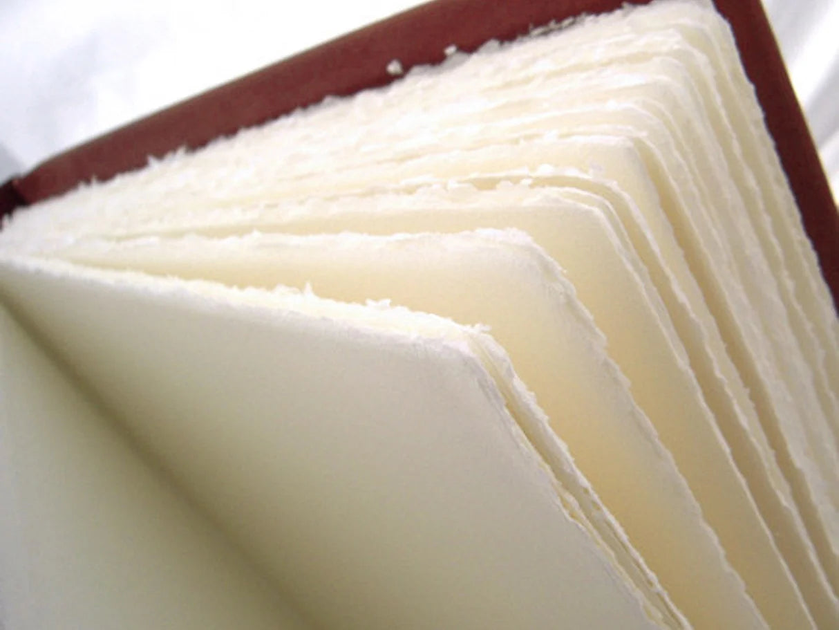 Soft Leather Medieval Journal with Cotton ‘Amalfi’ Handmade Paper