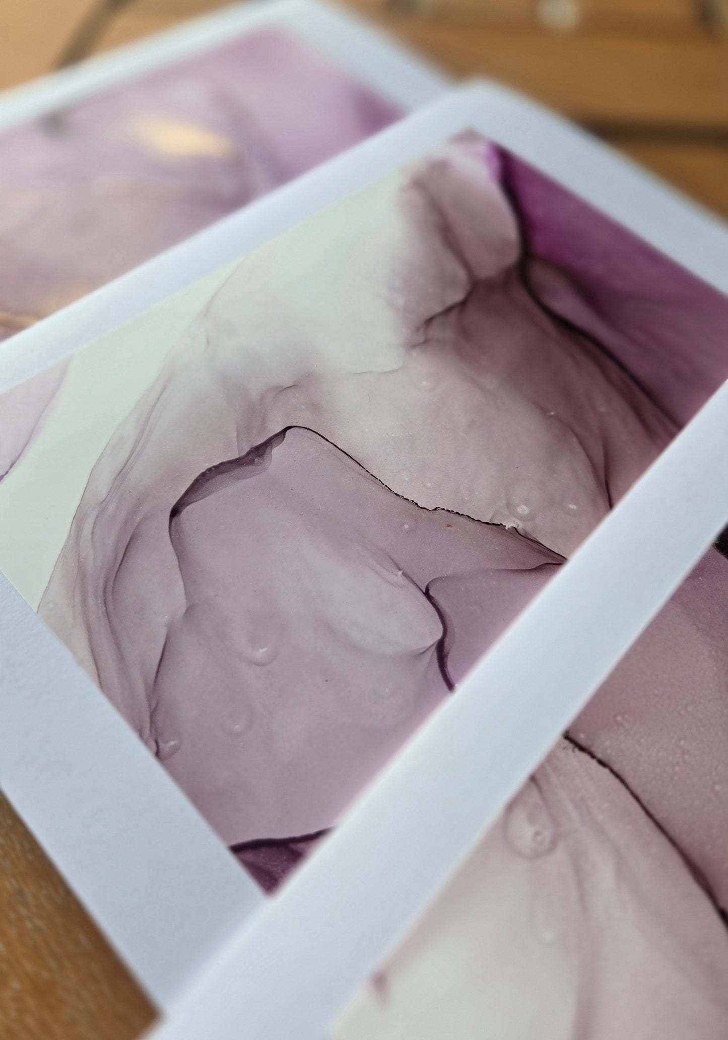 Alcohol Ink Blank Greeting Card