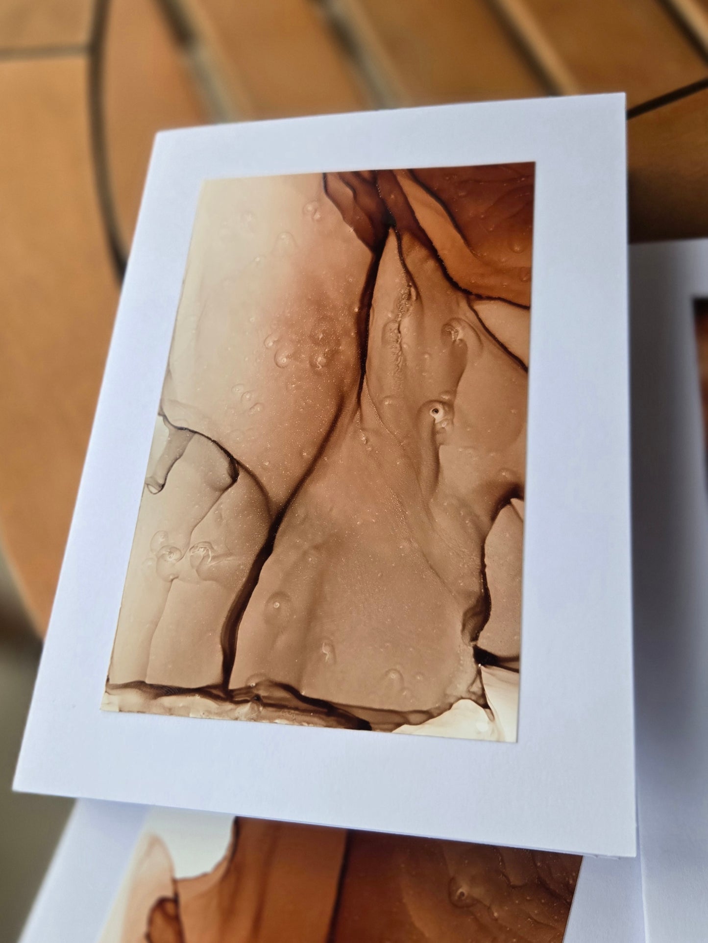 Alcohol Ink Blank Greeting Card