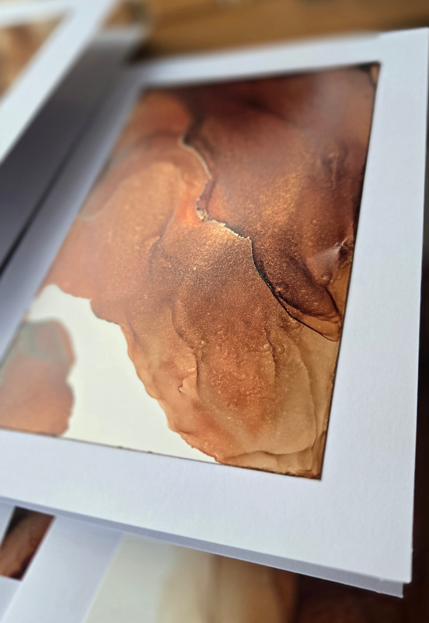 Alcohol Ink Blank Greeting Card