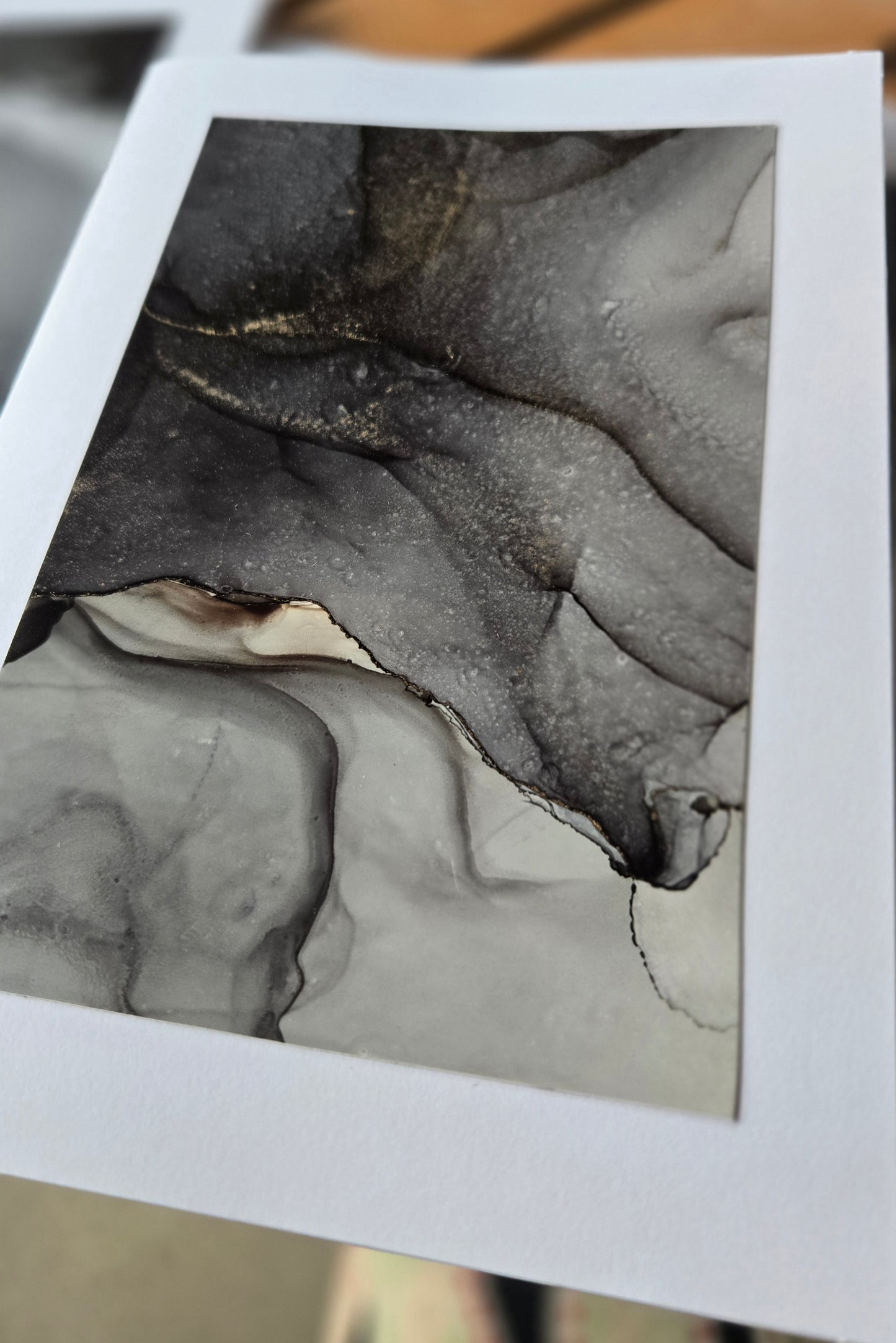 Alcohol Ink Blank Greeting Card