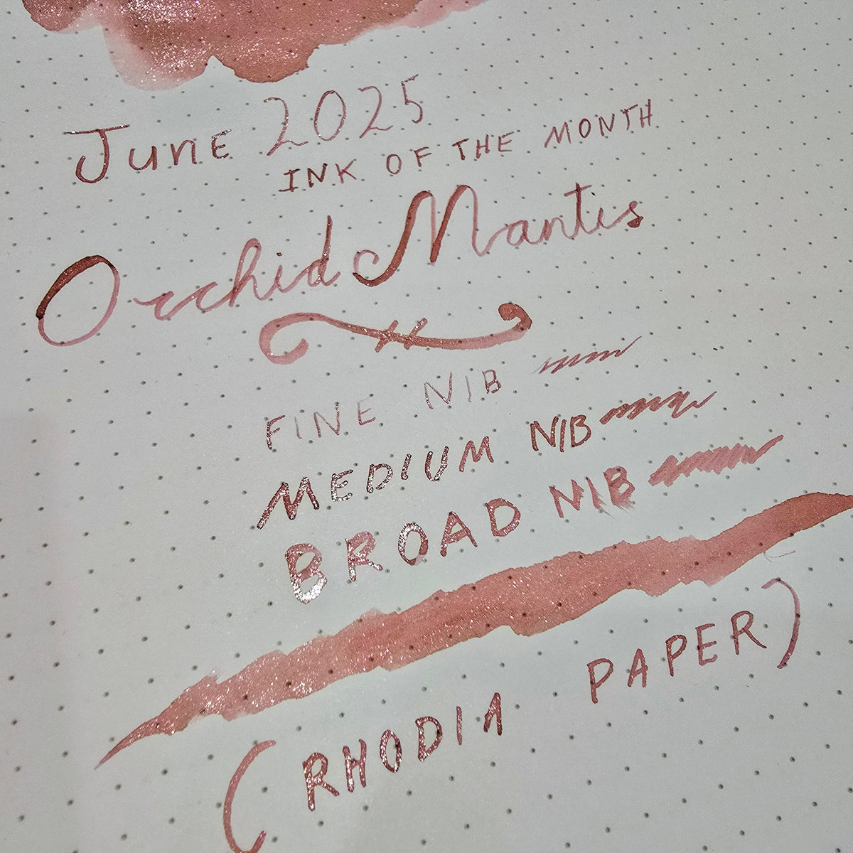 2025 Ink of the Month - Orchid Mantis - 4ml Fountain Pen Ink Sample