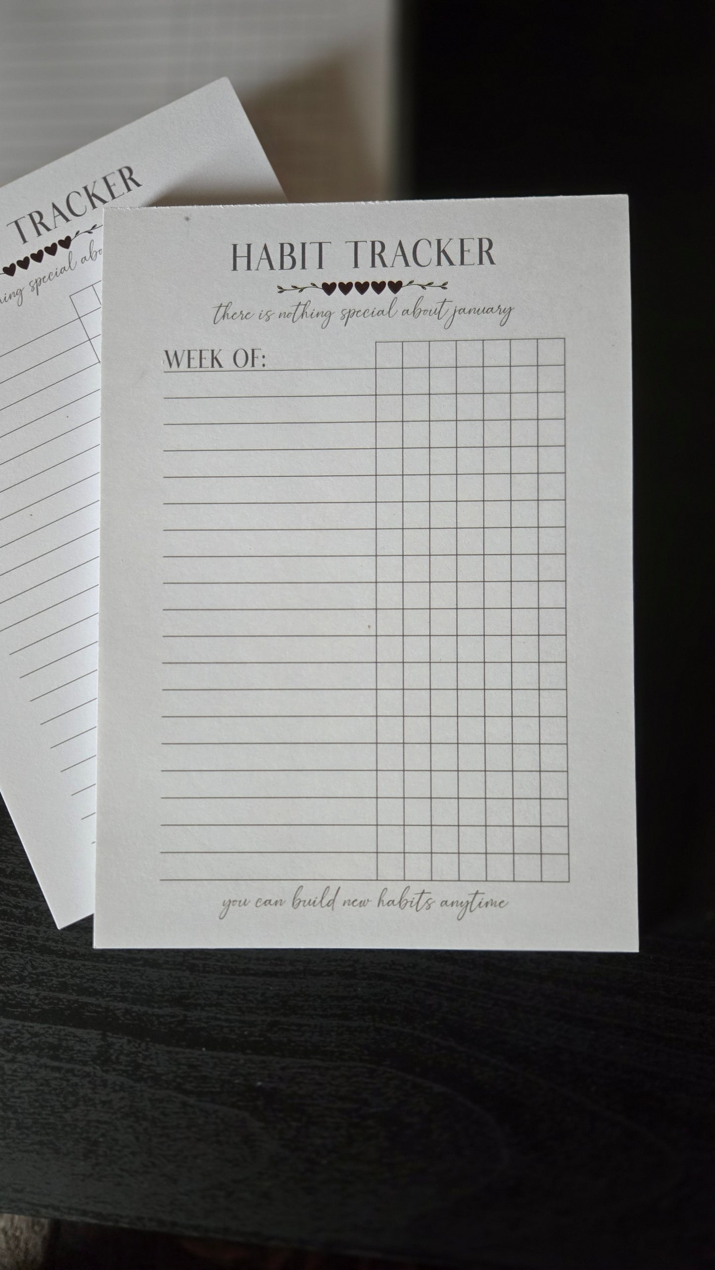 Habit Tracker Notepad