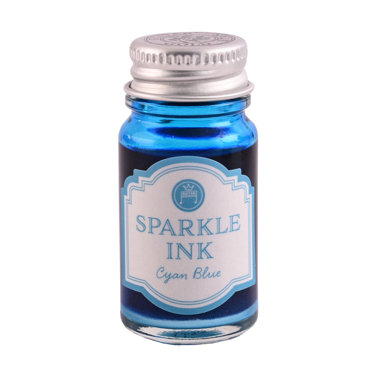 Teranishi Guitar Sparkle Ink Cyan Blue 12 ml bottle