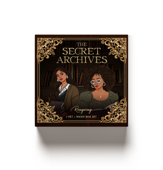 The Secret Archives Pre-cut PET Tape + Washi Box