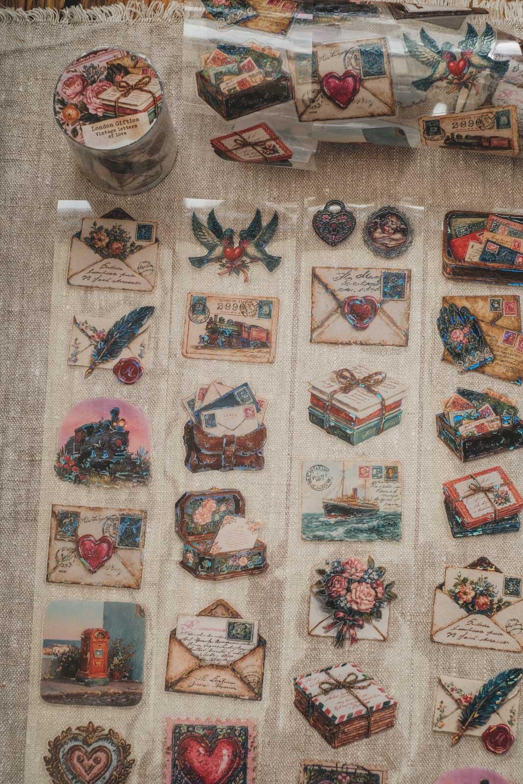 Vintage Letters of Love PET tape detail